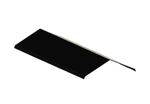 Firstblech Br. 333 mm, Lackiertes Zink, Schwarz RAL9005