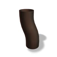 PREFA Sockelrohrbogen, ø 80 mm, Nussbraun P10 - RAL 8019 PREFA Sockelrohrbogen, ø 80 mm, Nussbraun P10 - RAL 8019