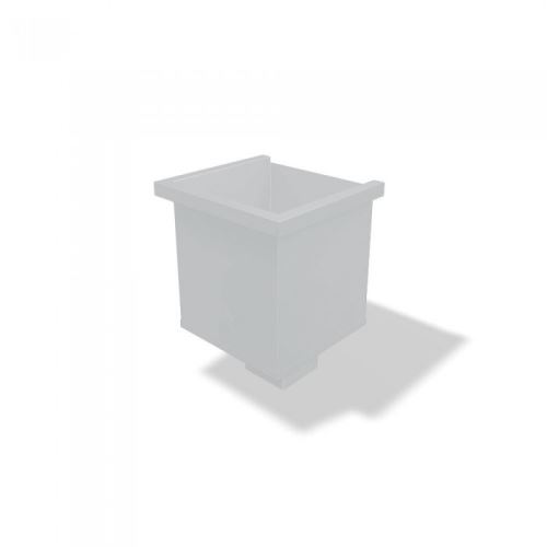 PREFA Kollektor-Wasserkocher quadratisch für quadratischen Ablauf 100x100mm, Silbermetallic