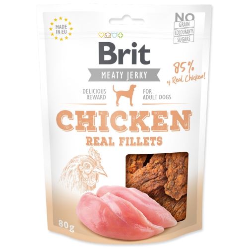 Snack BRIT Jerky Hühnerfilets 80 g