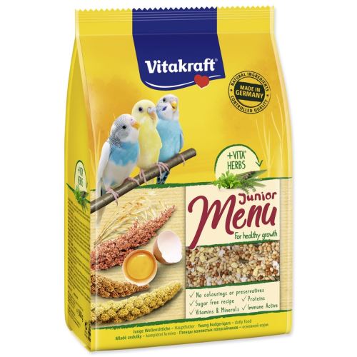 Menü VITAKRAFT Wellensittiche Junior Beutel 500 g