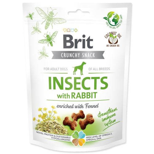 Brit Care Dog Crunchy Cracker. Insekten mit Kaninchen angereichert mit Fenchel 200 g