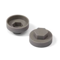 Schraubenkappe TEX mit Unterlage Ø 6,3/OK 10, grau - Packung 200 Stück Schraubenkappe TEX mit Unterlage Ø 6,3/OK 10, grau - Packung 200 Stück