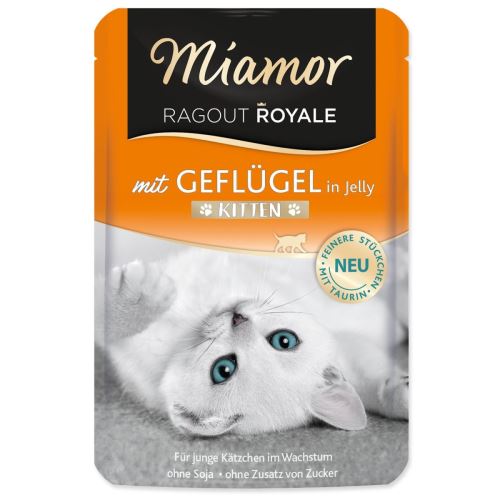 MIAMOR Ragout Royale Kitten Geflügel in Gelee 100 g