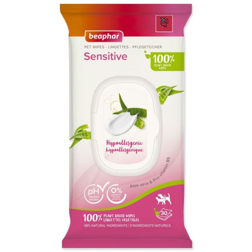 Feuchttücher Beaphar BIO Sensitive 30 Stück