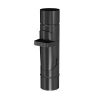 BRYZA Regenwasserklappe verzinkt Ø 90 mm, Schwarz RAL 9005