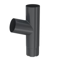 BRYZA Abzweigrohr verzinkt Ø 90 mm, Anthrazit RAL 7021