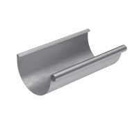 BRYZA Dachrinne, verzinkt Ø 150 mm, Länge 4M, Naturzink