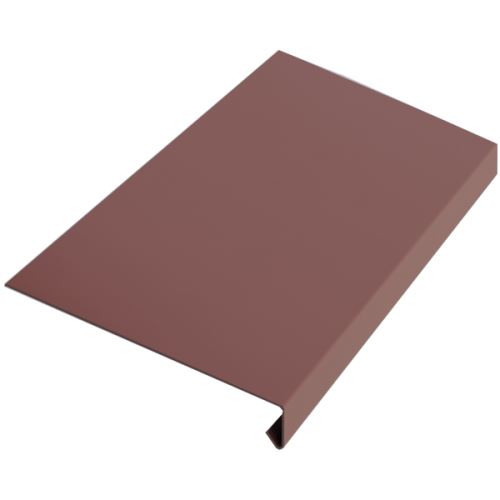 Tropfblech Br. 250 mm, Lackiertes Zink, Braun RAL 8017