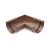BRYZA Innen-Rinnenwinkel aus Kunststoff Ø 75 mm, Braun RAL 8017
