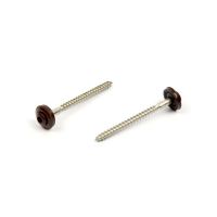 Spenglerschraube + EPDM, RAL 8017 4,5 x 45 A2 / Verpackung 200 Stk.