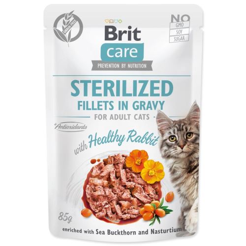 BRIT Care Cat Sterilized Filets in Soße mit gesundem Kaninchen 85 g