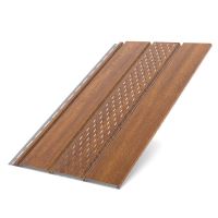 BRYZA Dachuntersichtplatte, perforierter Kunststoff, Länge 3M, Breite 305 mm, goldene Eiche