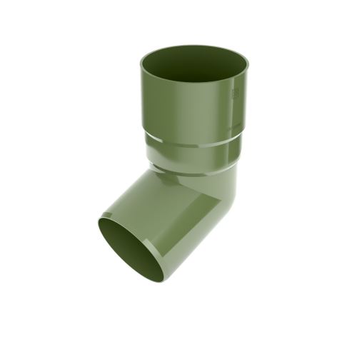 BRYZA PVC 67° Fallrohrbogen aus Kunststoff O 63 mm, Grün RAL 6020