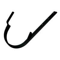 PREFA Dachrinnenhaken Ø 125 mm (r.b.280 mm) , Schwarz P10 - RAL 9005