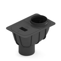 BRYZA Regenrohrablauf - GEIGER Ø 110 mm, Schwarz RAL 9005 BRYZA Regenrohrablauf - GEIGER Ø 110 mm, Schwarz RAL 9005