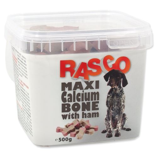 Hundeknochen Calcium Delikatesse mit Schinken 500 g