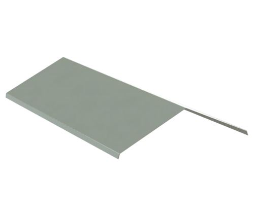 Firstblech Br. 250 mm, PREFA Aluminium beidseitig farbig, Hellgrau RAL 7005