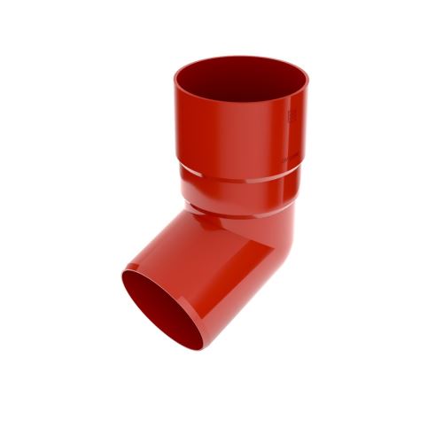 BRYZA PVC 67° Fallrohrbogen aus Kunststoff O 110 mm, Rot RAL 3011