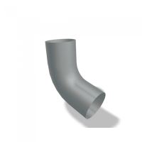 PREFA Fallrohrbogen 72°, ø 100 mm, Hellgrau P10 - RAL 7005