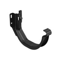 BRYZA Vorderer-Rinnenhaken verzinkt Ø 125 mm, Schwarz RAL 9005