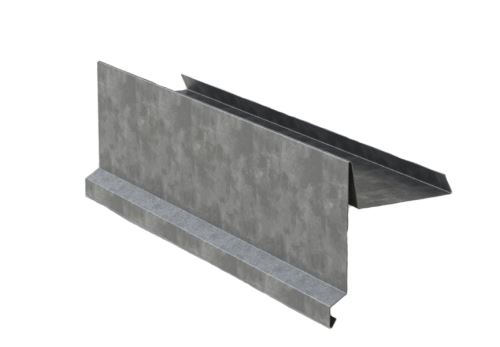 Ortgangblech Br. 333 mm, Naturzink