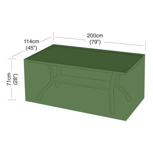 Abdeckung für rechteckigen 8-Sitzer Tisch 200x114x71cm (Polyethylen)