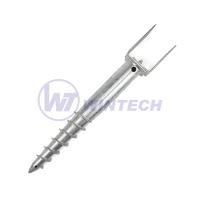 Verstellbarer Erdanker 80-170x700 Zn - Packung 1 Stk.