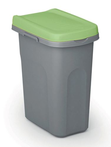 Mülleimer für sortierten Abfall HOME ECO SYSTEM, Kunststoff, 40l, graugrün