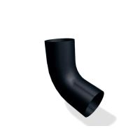 PREFA Fallrohrbogen 72°, ø 100 mm, Schwarz P10 - RAL 9005