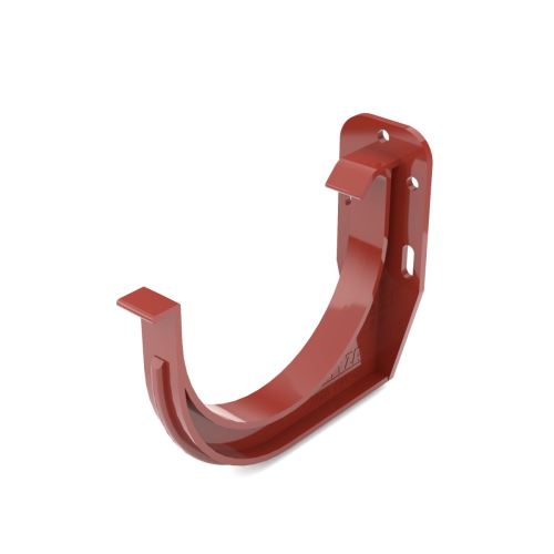 BRYZA PVC Kunststoff Vorderer-Rinnenhaken O 125 mm, Rot RAL 3011