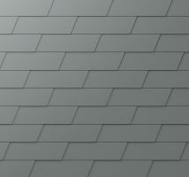 PREFA Fassaden-Schindel XL, Oberfläche Stucco, Hellgrau P.10 / Packung 1 m2