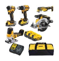 Dewalt 18V Komboset 6 Stk. in Tasche 3x5,0 Ah DCK502P3