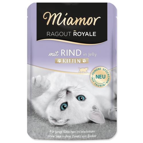 MIAMOR Ragout Royale Kitten Rindfleisch in Gelee 100 g