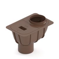 BRYZA Regenrohrablauf - GEIGER Ø 110 mm, Braun RAL 8017 BRYZA Regenrohrablauf - GEIGER Ø 110 mm, Braun RAL 8017