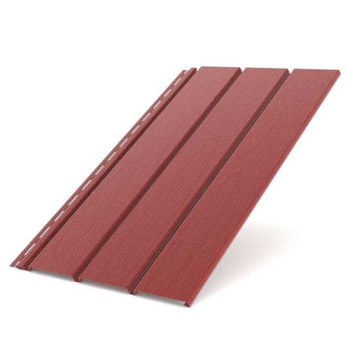 BRYZA Dachuntersichtplatte Vollkunststoff, Länge 3M, Breite 305 mm, Rot RAL 3011