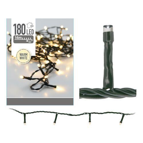 Weihnachtsbeleuchtung 14m 180LED Warm White Outdoor