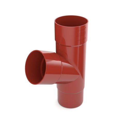 BRYZA PVC Abzweigrohr aus Kunststoff O 110 mm, Rot RAL 3011
