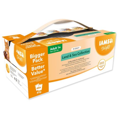 IAMS Delights Meeres- und Landfleisch in Sauce Multipack (48x85g) 4080 g