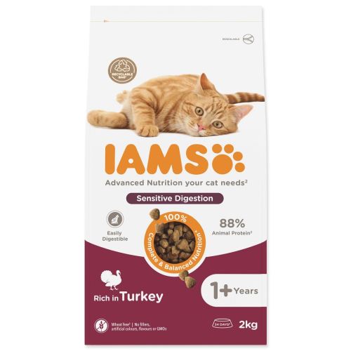 IAMS Cat Adult Sensitive Verdauung Pute 2kg