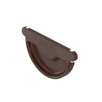 BRYZA Dachrinnenvorkopf verzinkt Ø 125 mm, Braun RAL 8017